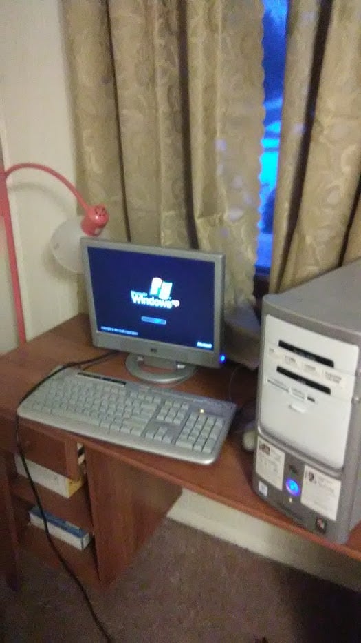 An old pc running windows XP